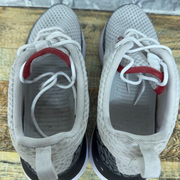 Nike Roshe One BR Triple White Jordan 3 Cement Custom 718552-110 Mens Size 8.5 - Picture 10 of 13